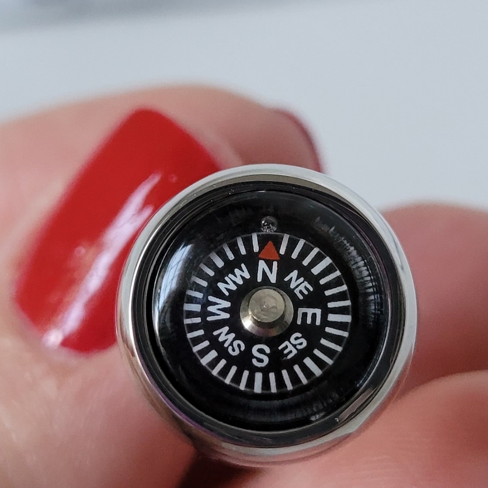 Real Working Compass French Shirt Cuff Links - Picture 5 of 8